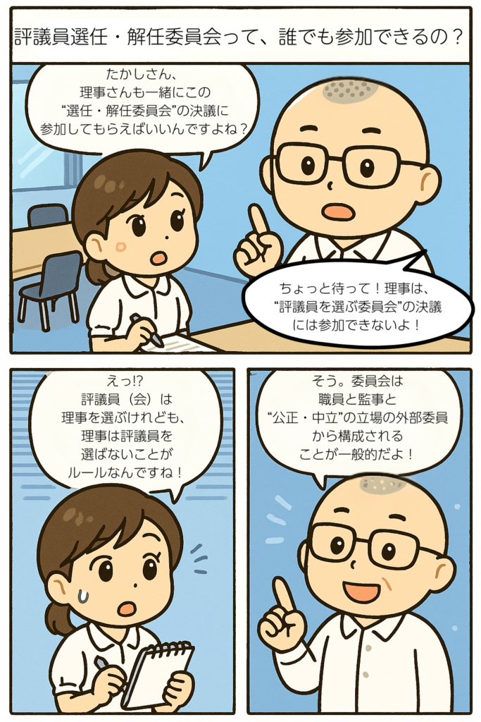 評議員選任解任委員会の決議
