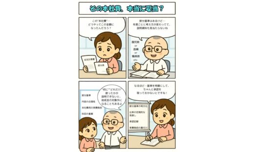 企業主導型保育・専門的財務監査の解説「本社費の取扱い」