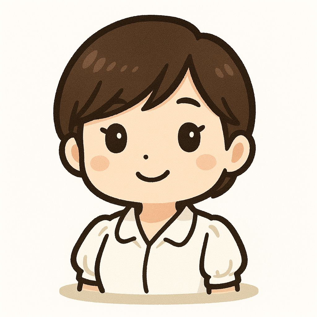４コマ漫画　キャラクター　京見乙生　社会福祉法人会計専門事務所職員　四柱推命鑑定士