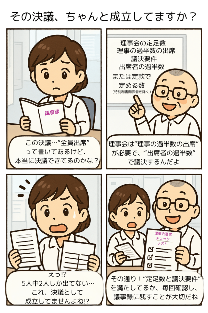 理事会決議の定足