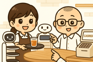 接客サービスの機械化・自動化