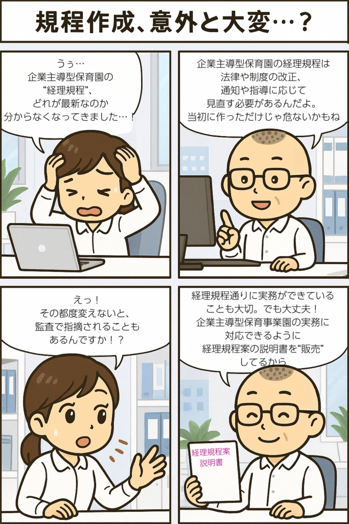 企業主導型保育事業の経理規程