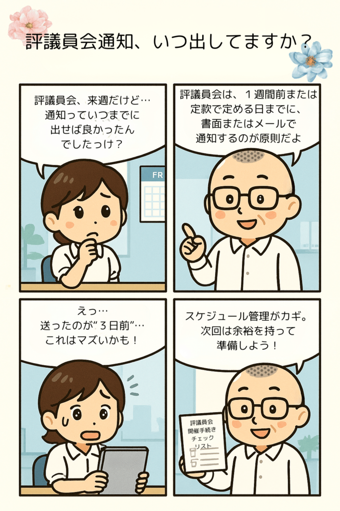 評議員会招集通知