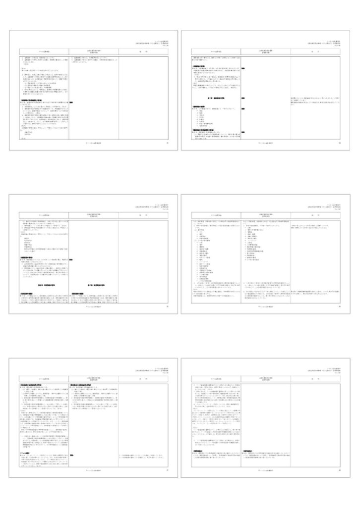 企業主導型保育園の経理規程の説明書、サンプル画像　５ページ