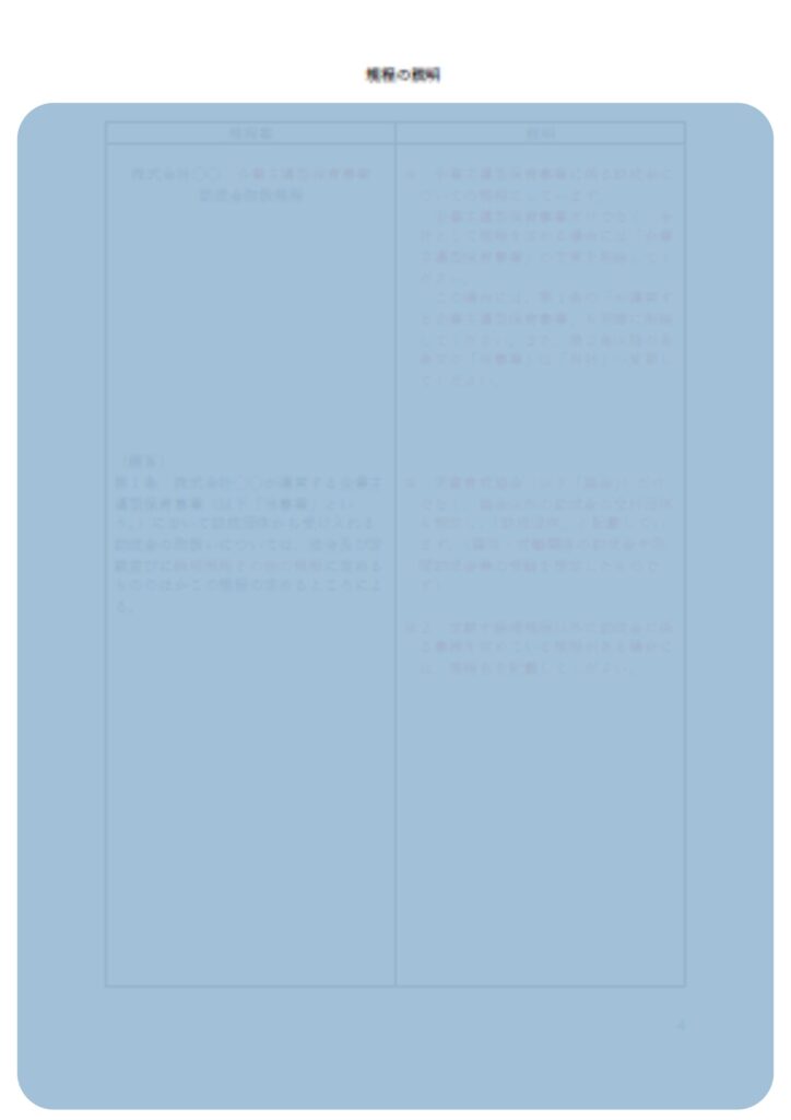 企業主導型保育園の助成金取扱規程の条文の説明資料